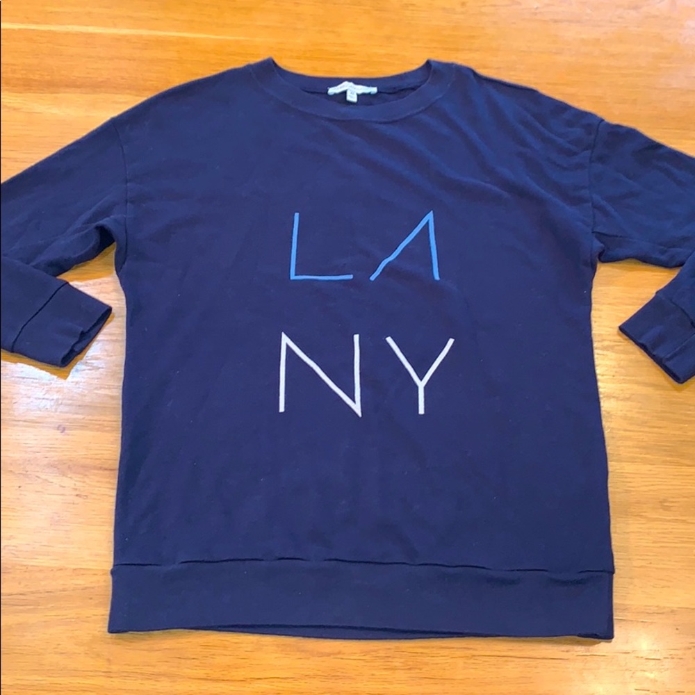 REBECCA MINKOFF~Sz XS~Graphic L.A. N.Y. Sweatshirt